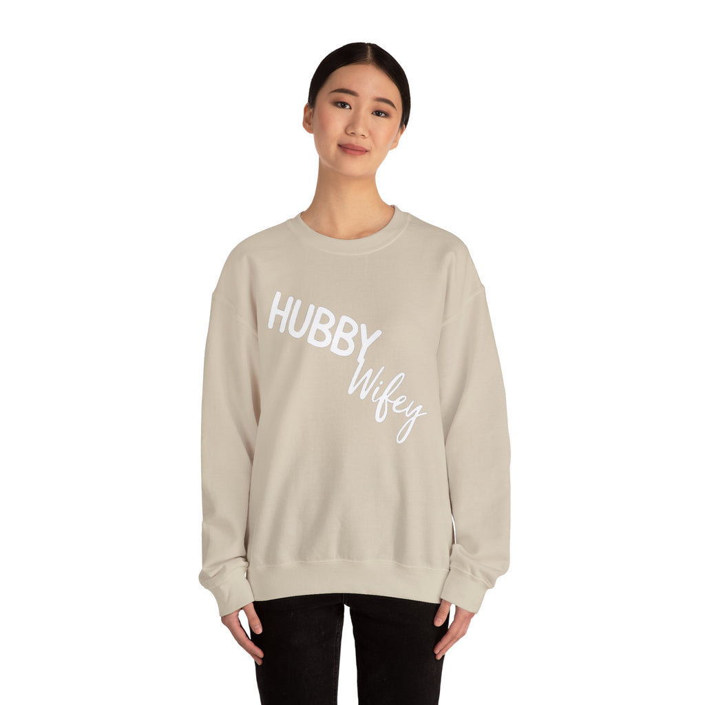 Hubby Wifey Crewneck Couple’s Sweatshirt