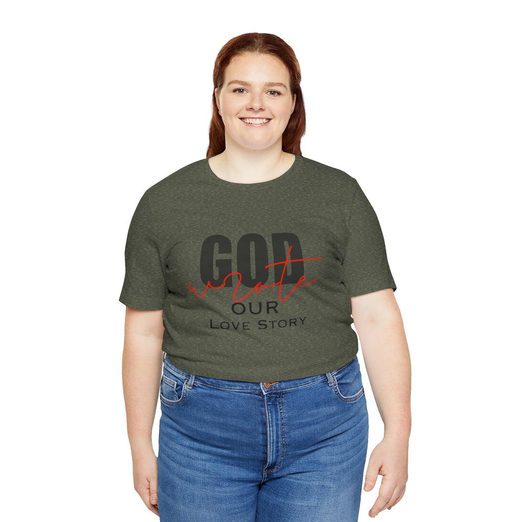 God Wrote Our Love Story Couple's T-Shirt