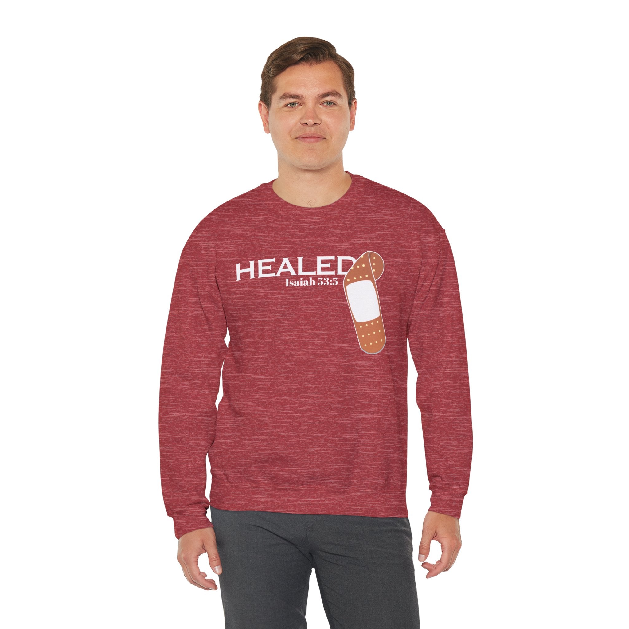 Healing Is Done- Isaiah 53:5 Unisex Sweatshirt