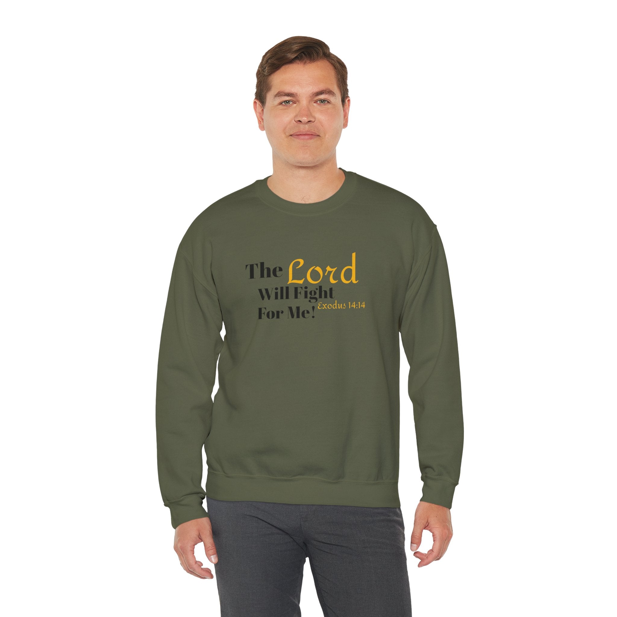 The Lord Will Fight For You Crewneck Sweatshirt