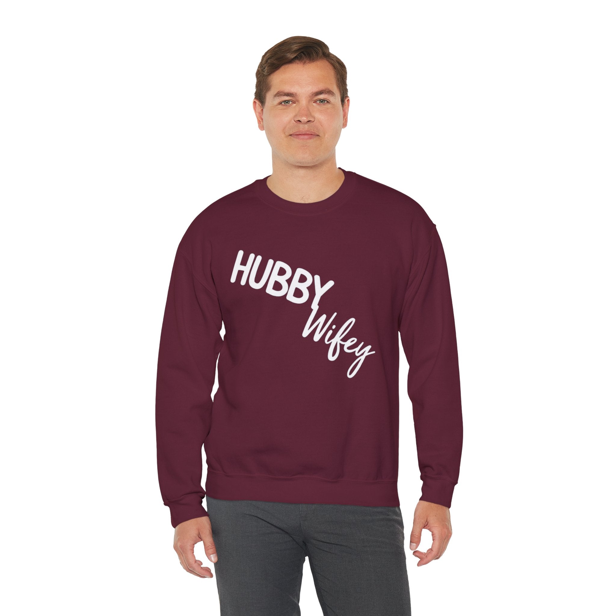 Hubby Wifey Crewneck Couple’s Sweatshirt