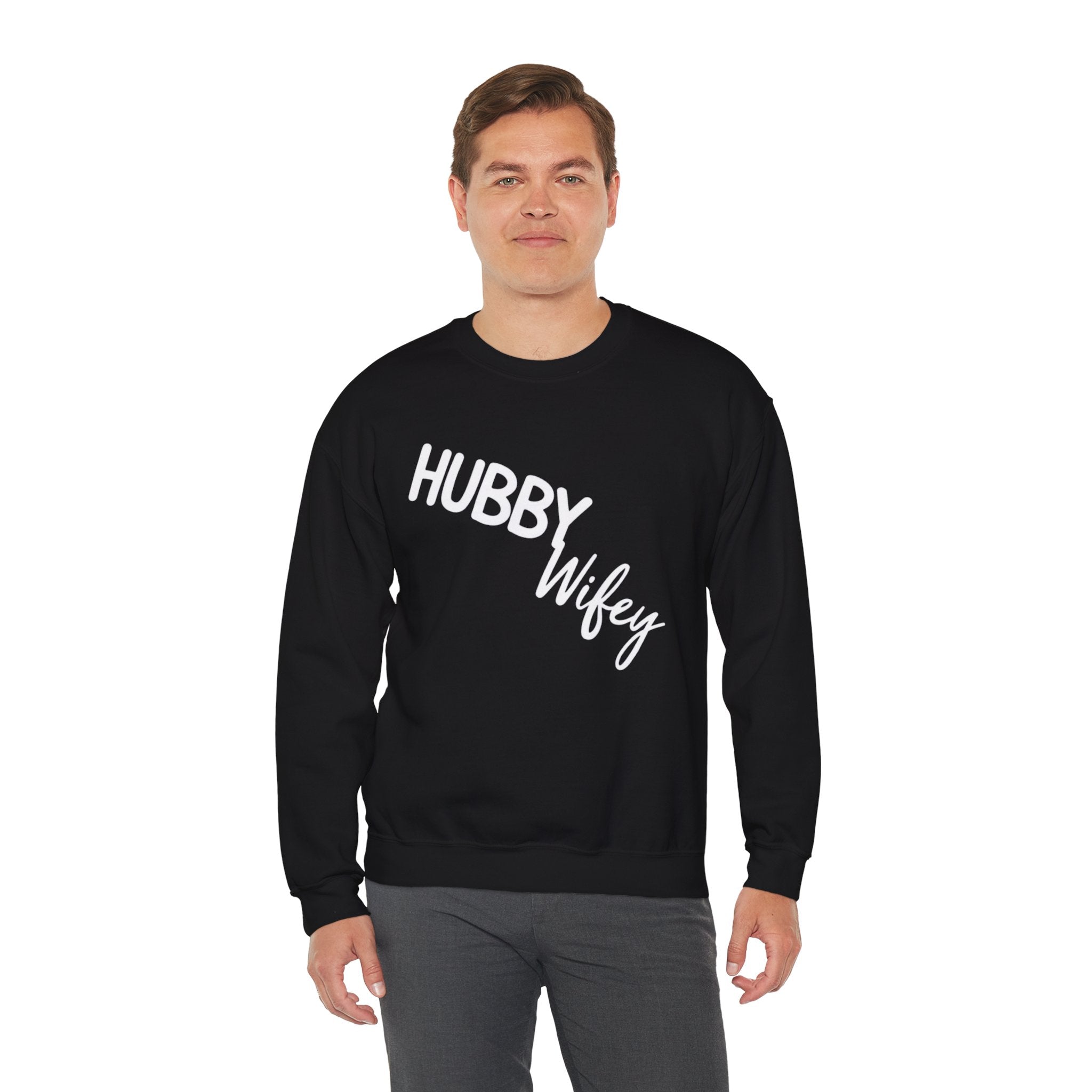 Hubby Wifey Crewneck Couple’s Sweatshirt