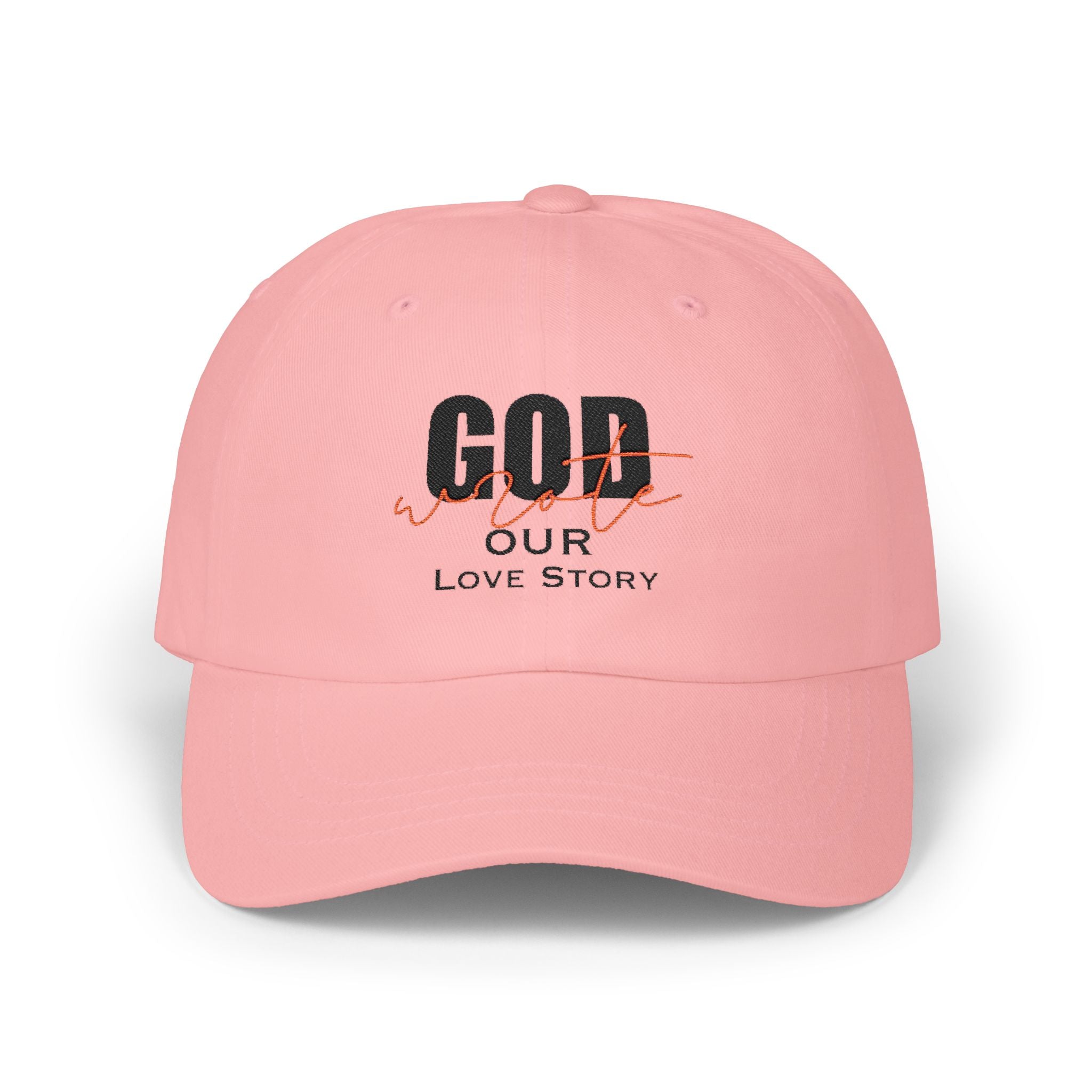 God Wrote Our Love Story Couple's Embroidery Baseball Hat