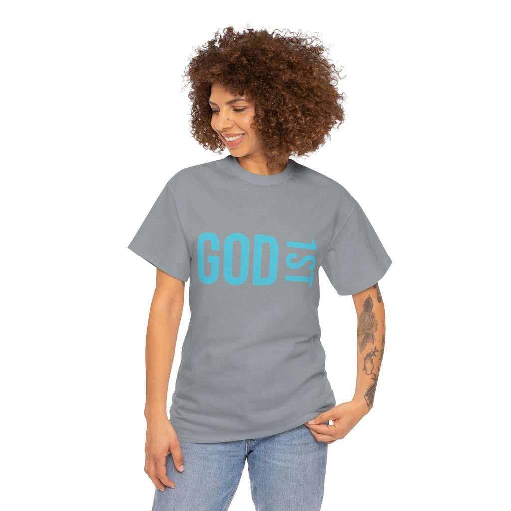 God 1st- Then Me Unisex Heavy Cotton Tee
