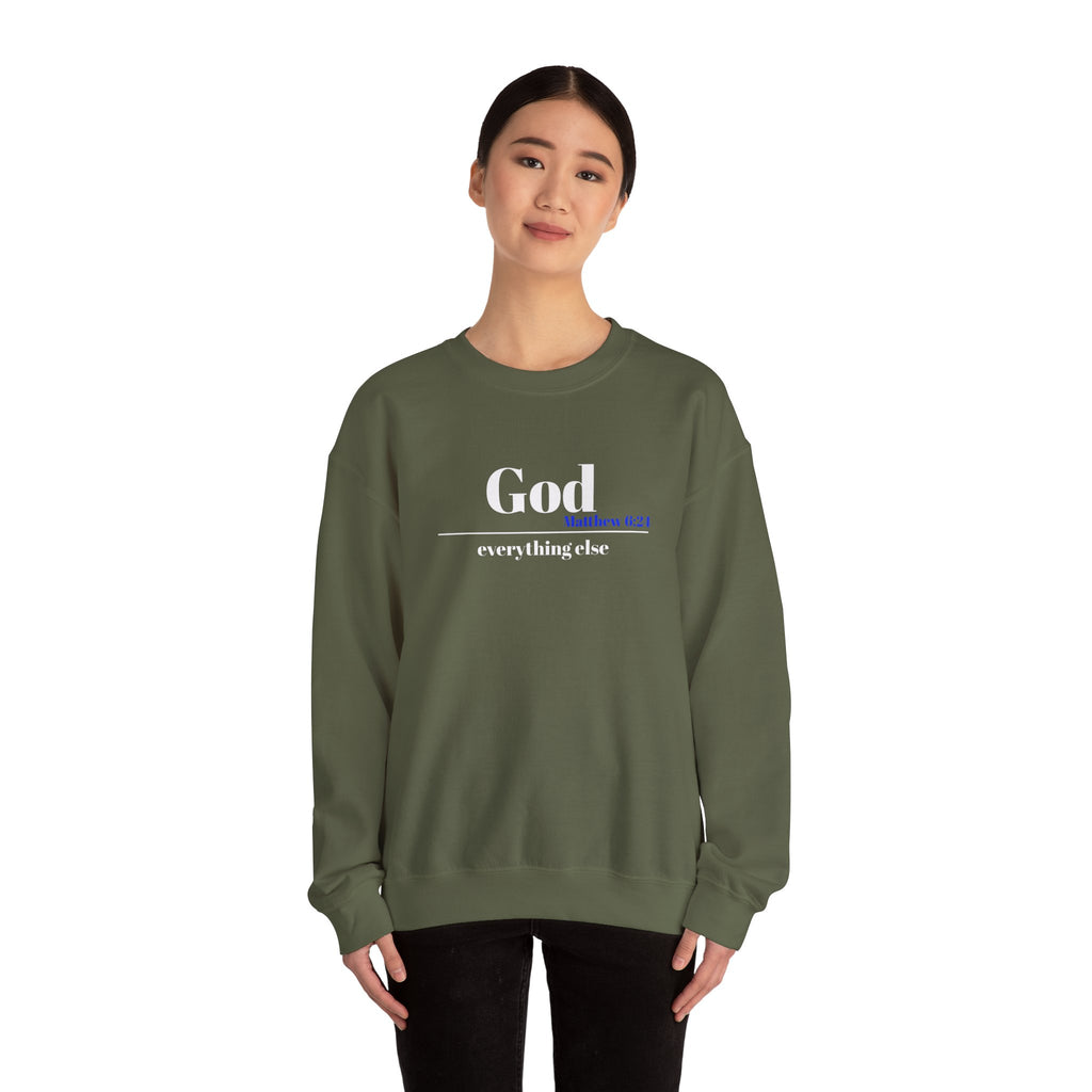 God Then Everything Else Crewneck Sweatshirt