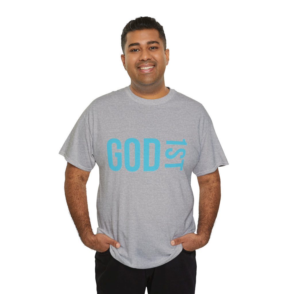God 1st- Then Me Unisex Heavy Cotton Tee