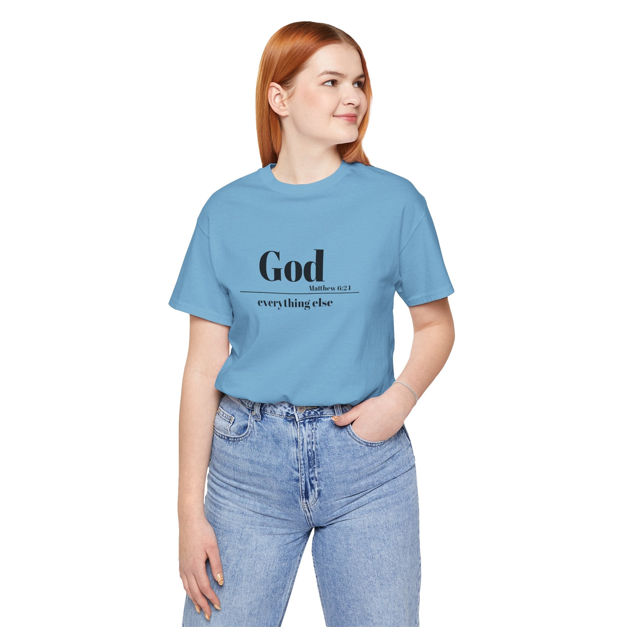 God Then Everything Else Jersey Unisex Tee