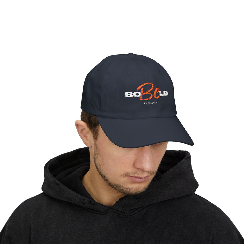 Be Bold In Christ Distressed Embroidered Hat