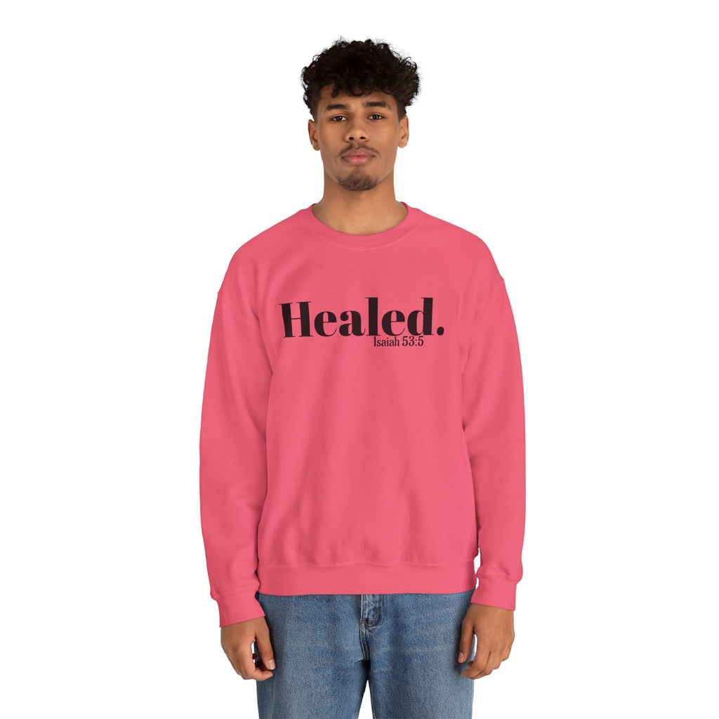 Healed. And Renewed Unisex Crewneck Sweatshirt