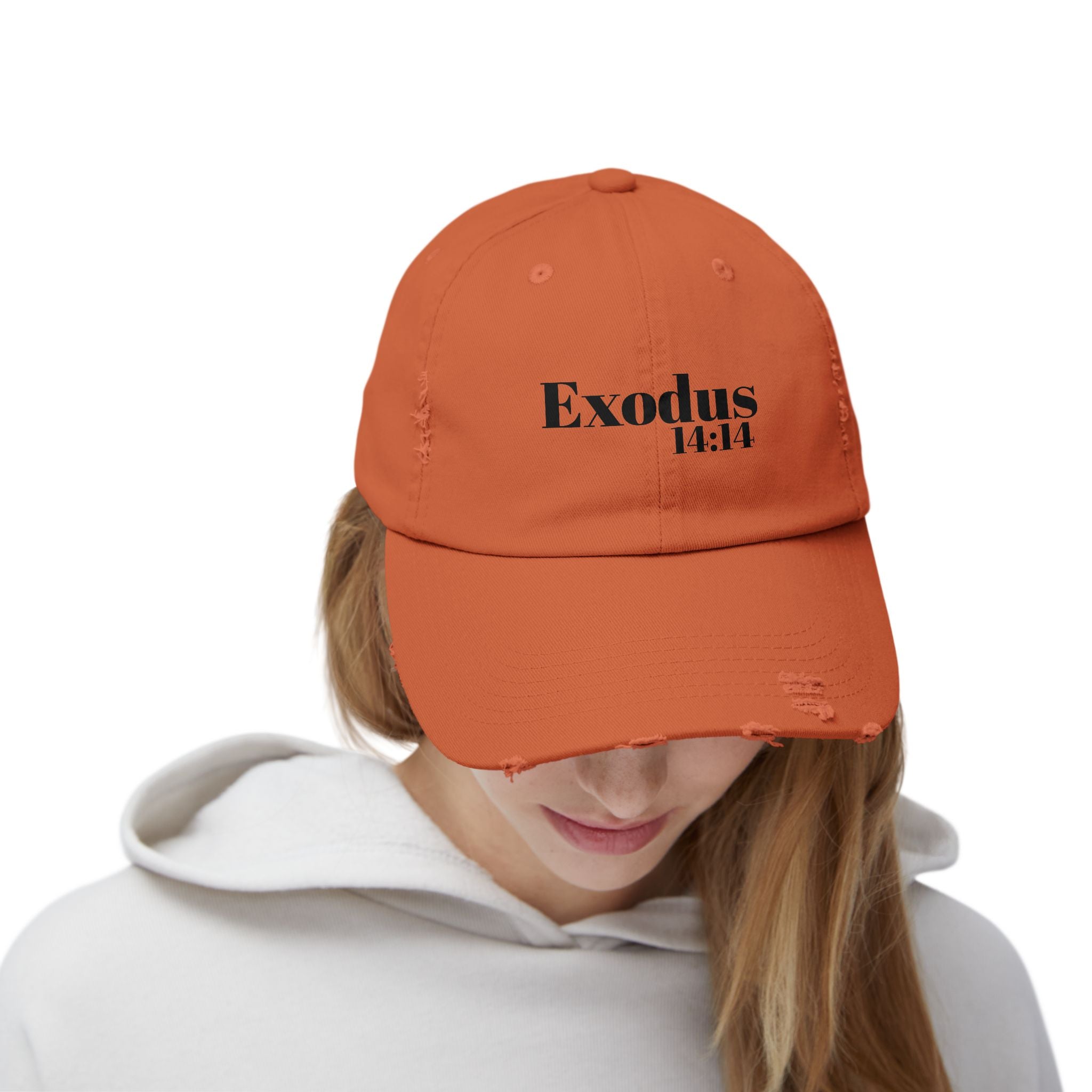 Exodus 14:14 God Will Fight For You Distressed Hat