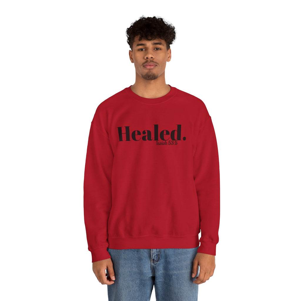 Healed. And Renewed Unisex Crewneck Sweatshirt