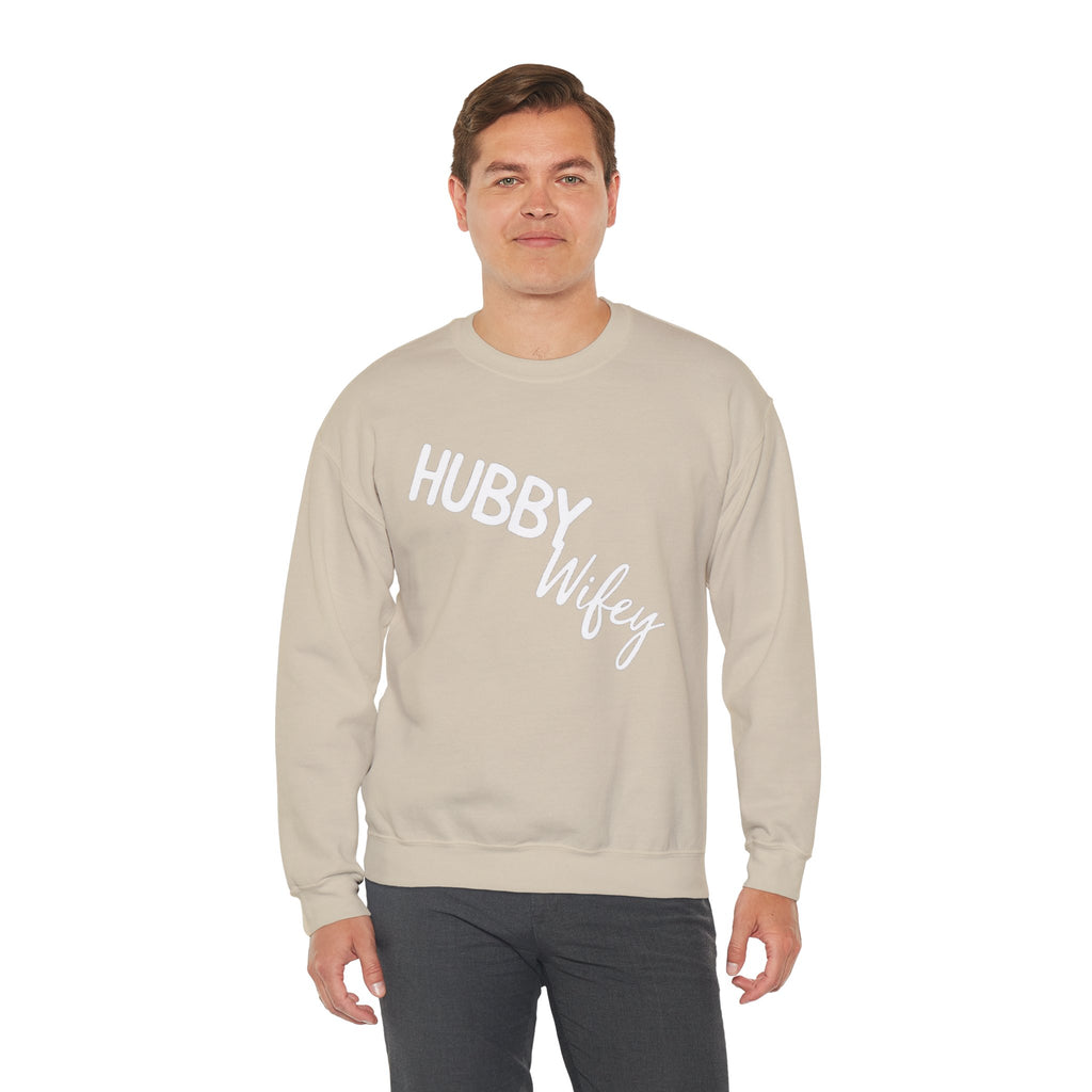 Hubby Wifey Crewneck Couple’s Sweatshirt