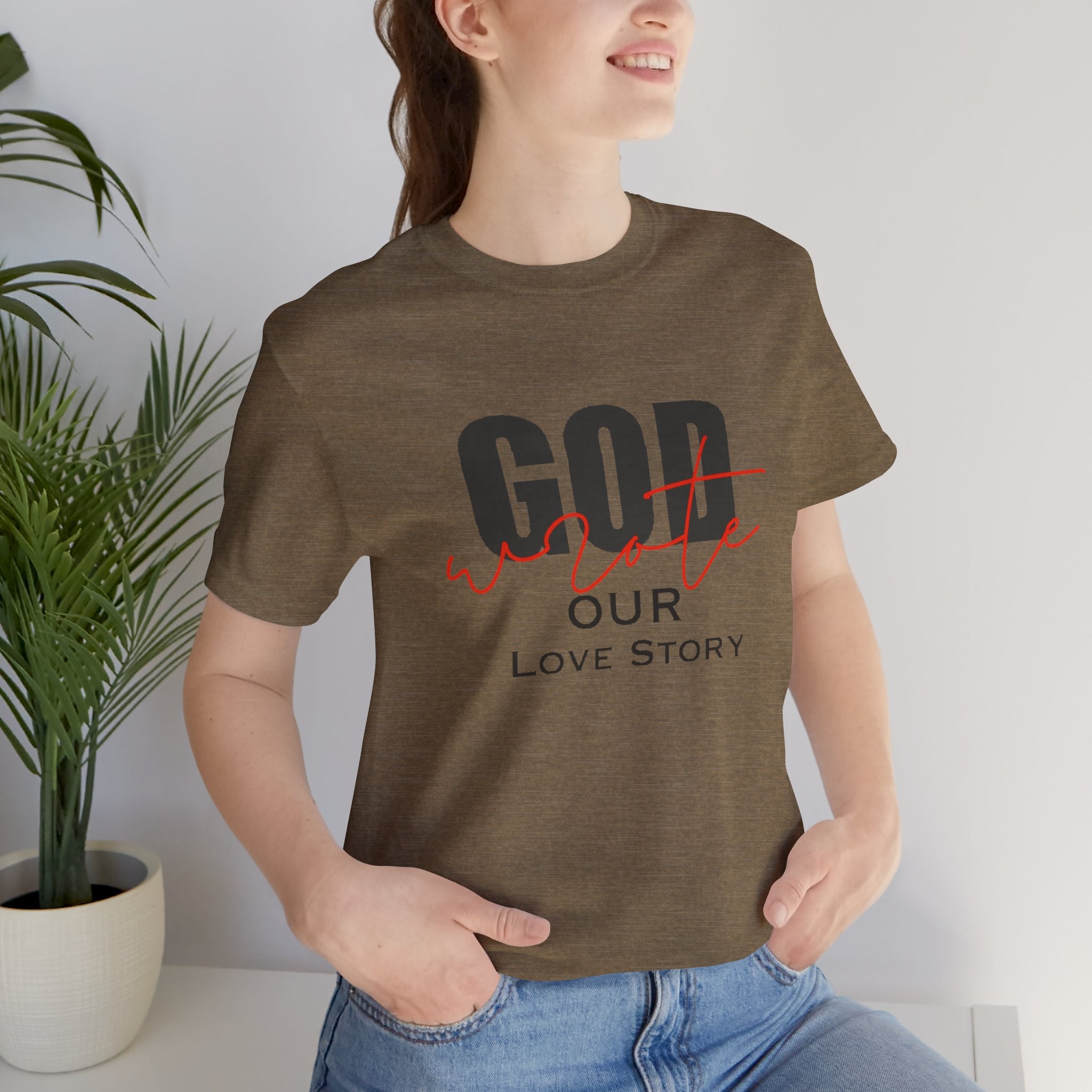God Wrote Our Love Story Couple's T-Shirt