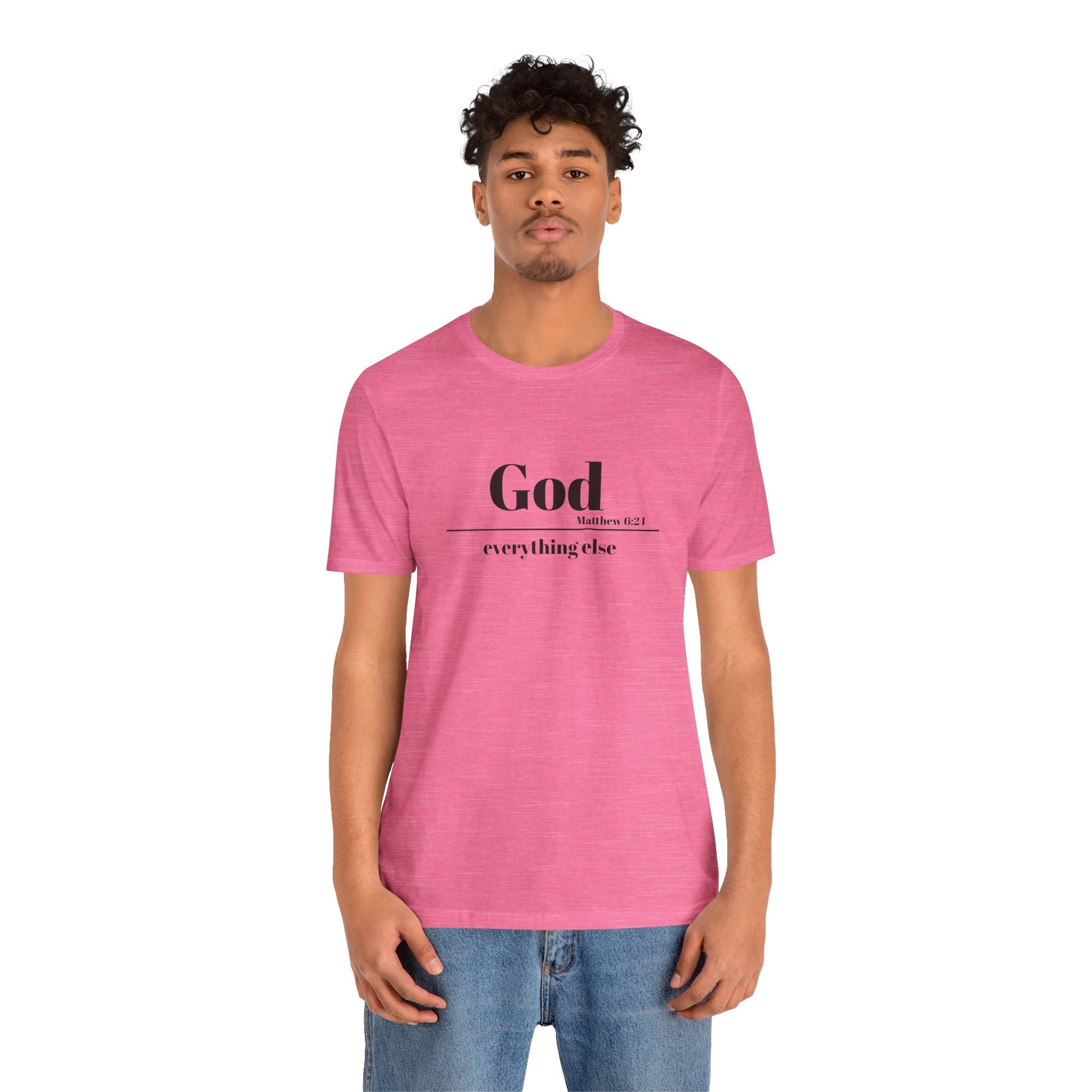 God Then Everything Else Jersey Unisex Tee