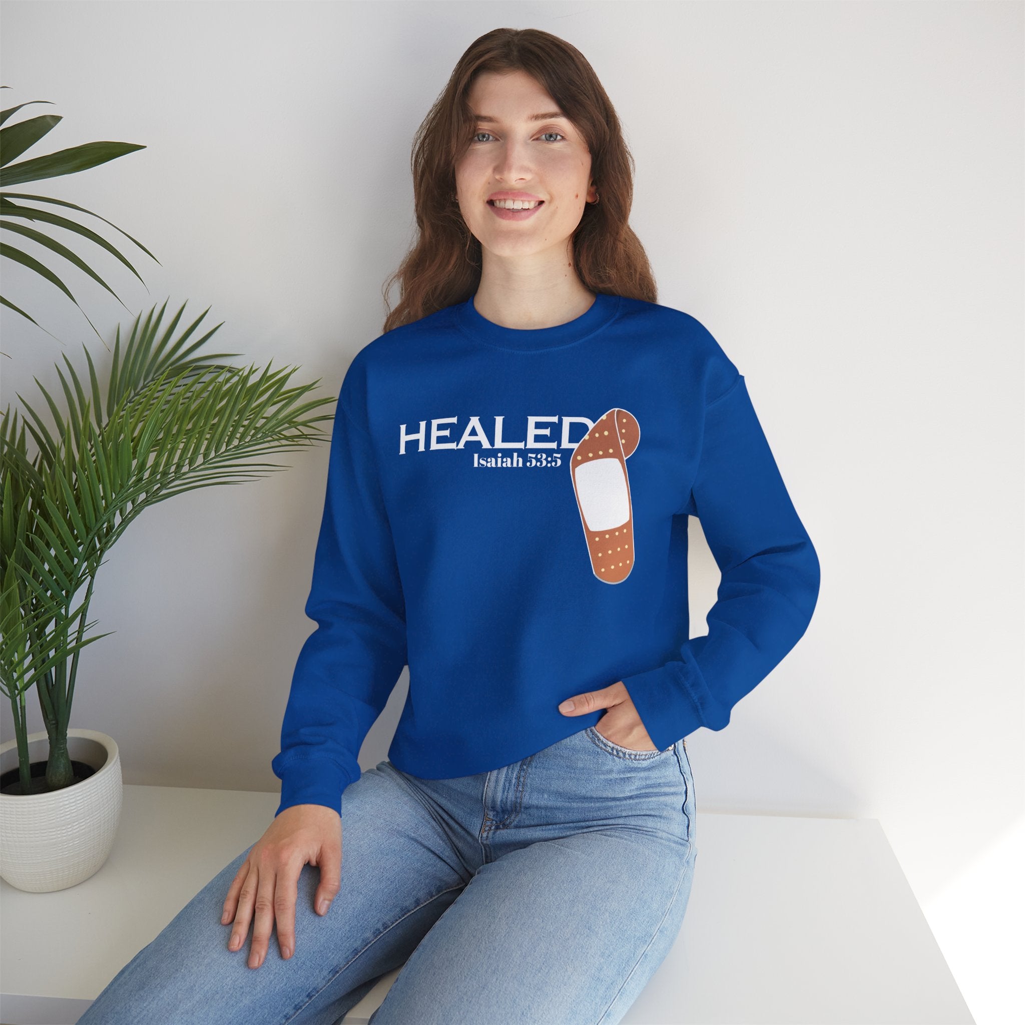 Healing Is Done- Isaiah 53:5 Unisex Sweatshirt