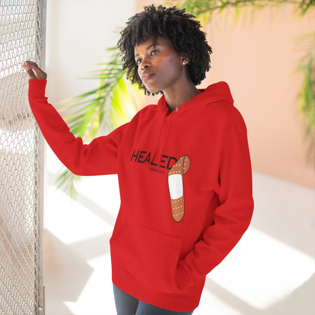 Healing Is Done - Isaiah 53:5 Unisex Fleece Hoodie