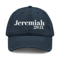 God’s Promise: Jeremiah 29:11 Distressed Dad Hat (Embroidery)