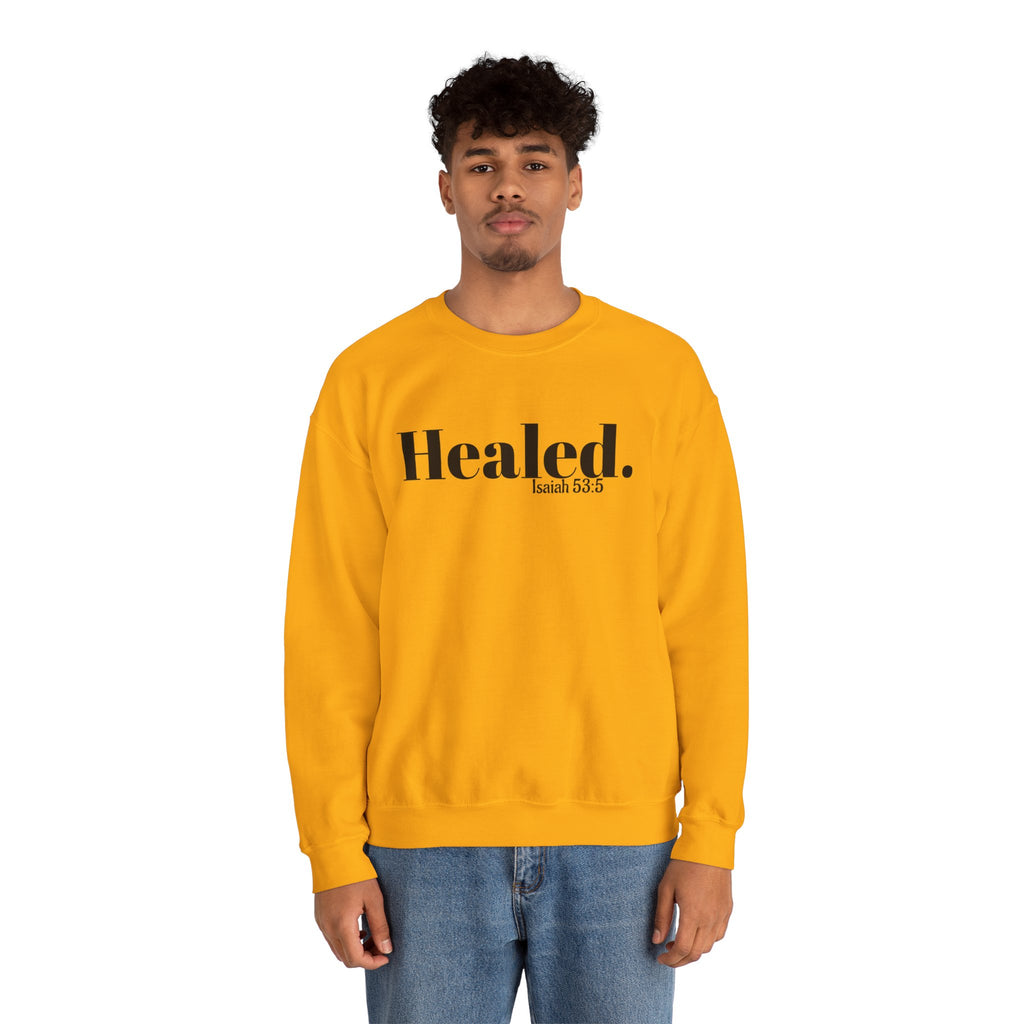 Healed. And Renewed Unisex Crewneck Sweatshirt