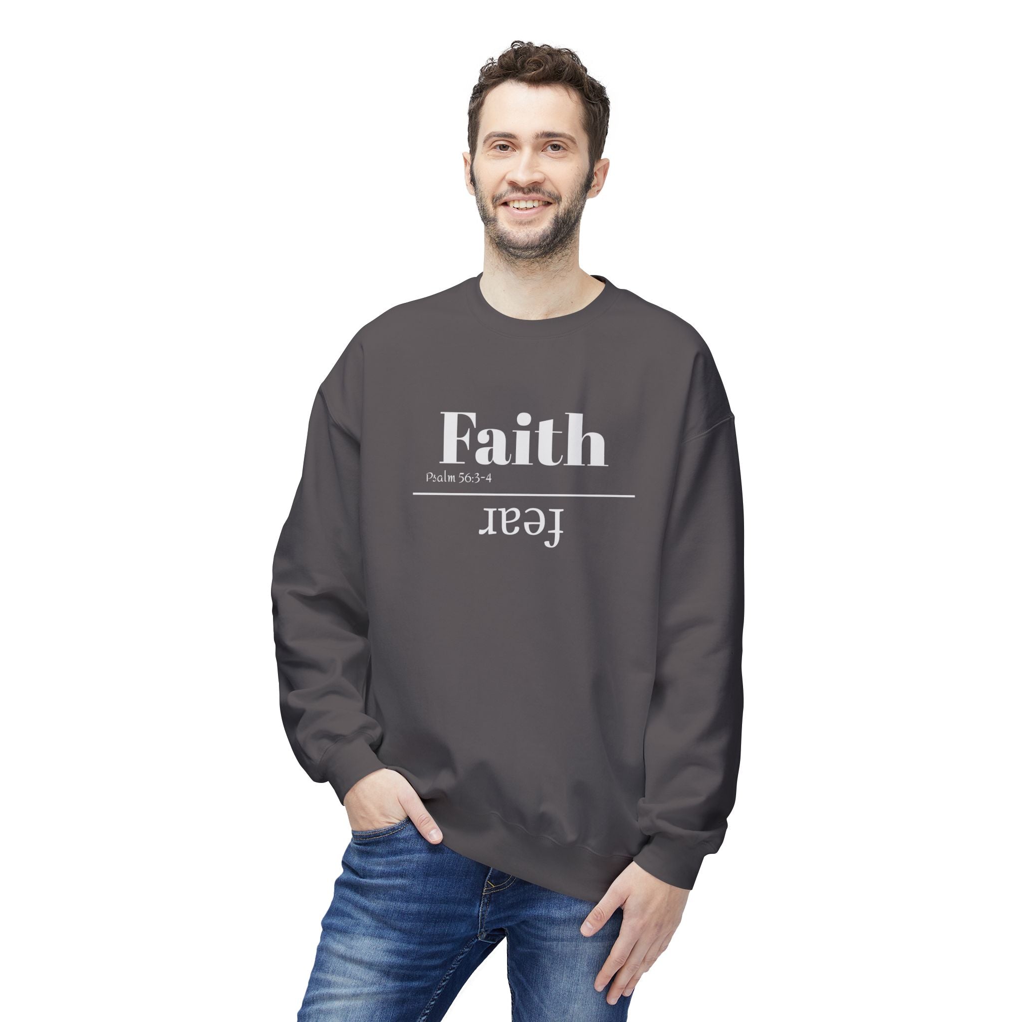 Faith Is Bigger Than Fear Unisex Sweatshirt