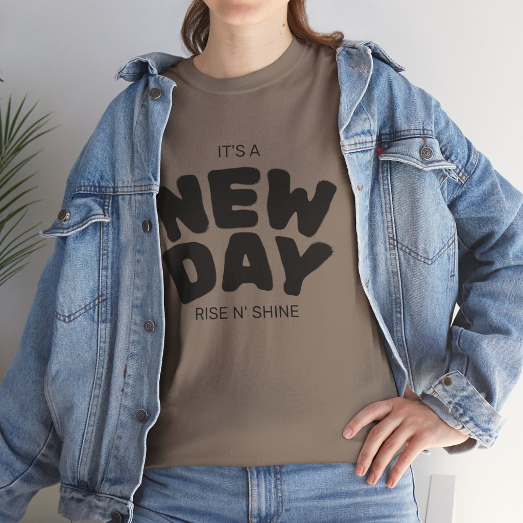 It's a New Day - Renewed And Restored Unisex Heavy Cotton Tee