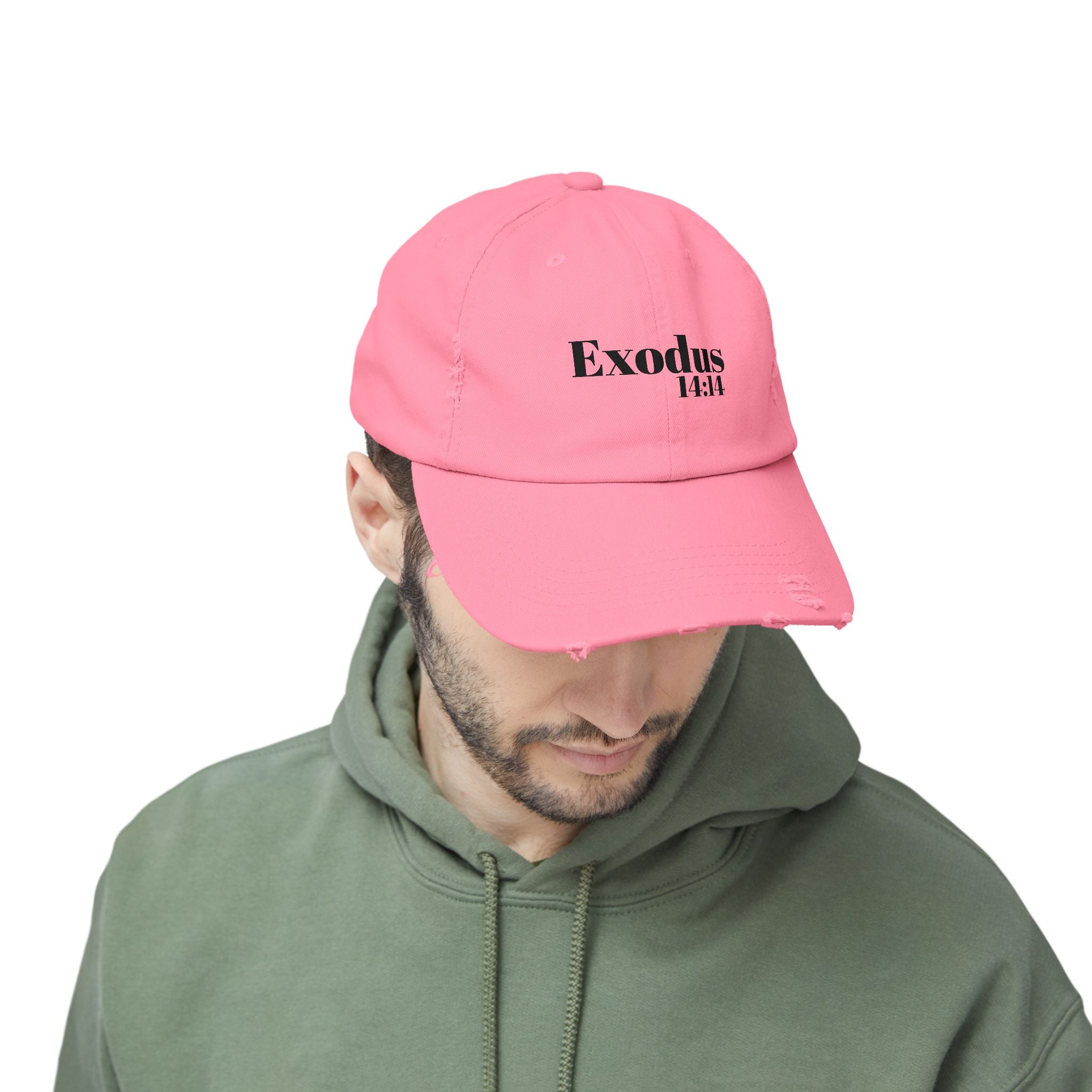 Exodus 14:14 God Will Fight For You Distressed Hat