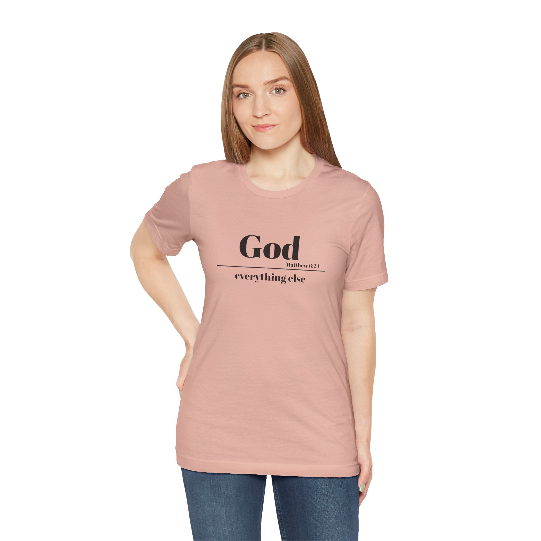 God Then Everything Else Jersey Unisex Tee