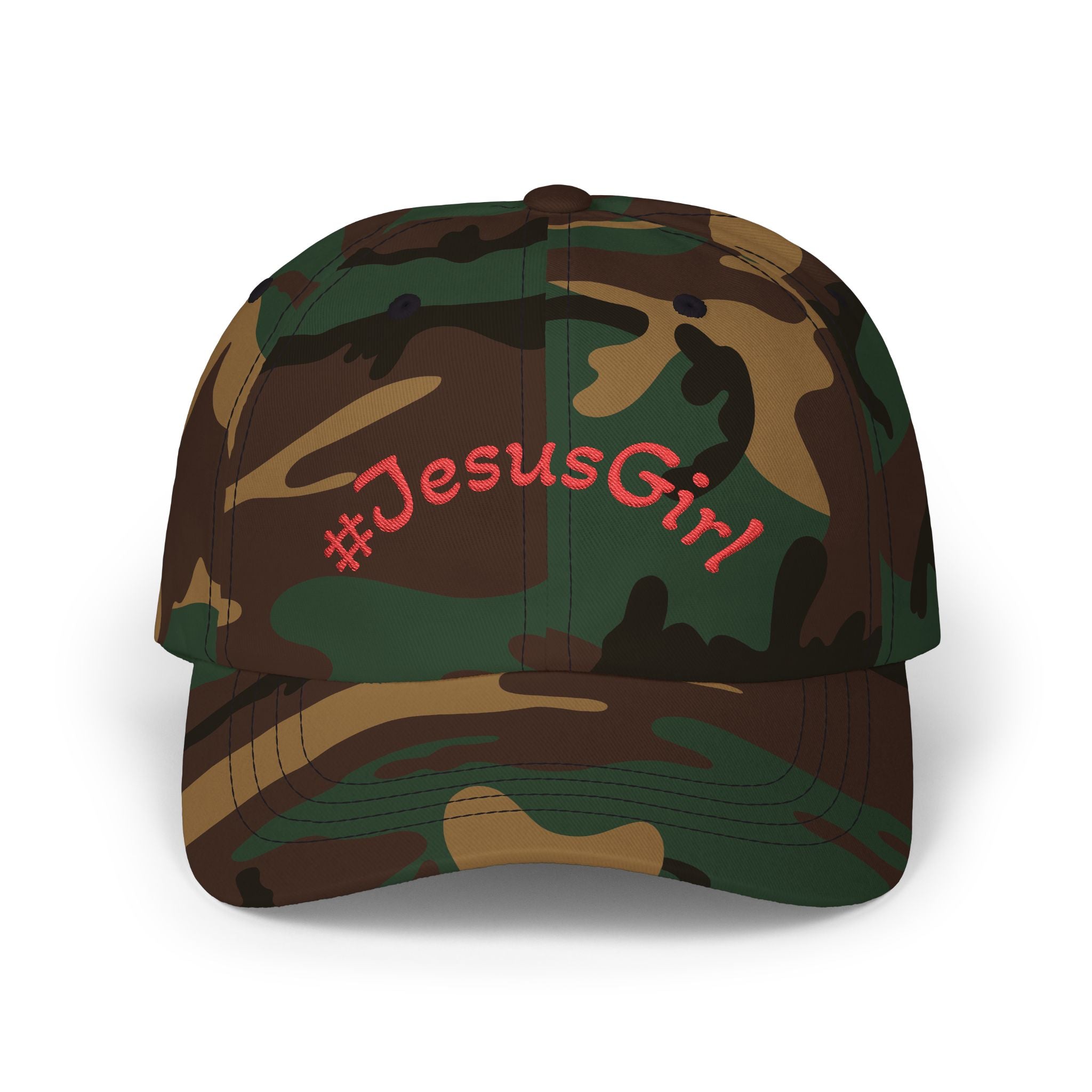 Jesus Girl Classic Dad Cap — Faith-Based Embroidered Baseball Hat