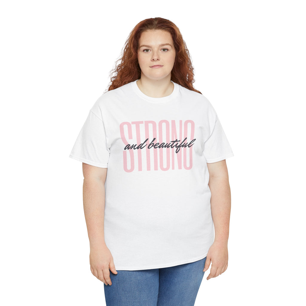 Strong and Beautiful In Christ Faith Graphic Tee