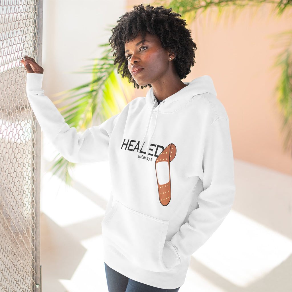 Healing Is Done - Isaiah 53:5 Unisex Fleece Hoodie