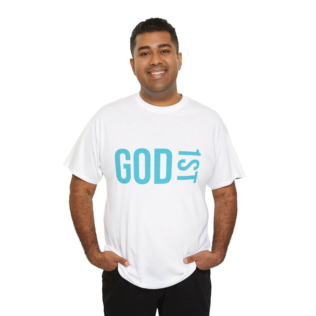 God 1st- Then Me Unisex Heavy Cotton Tee