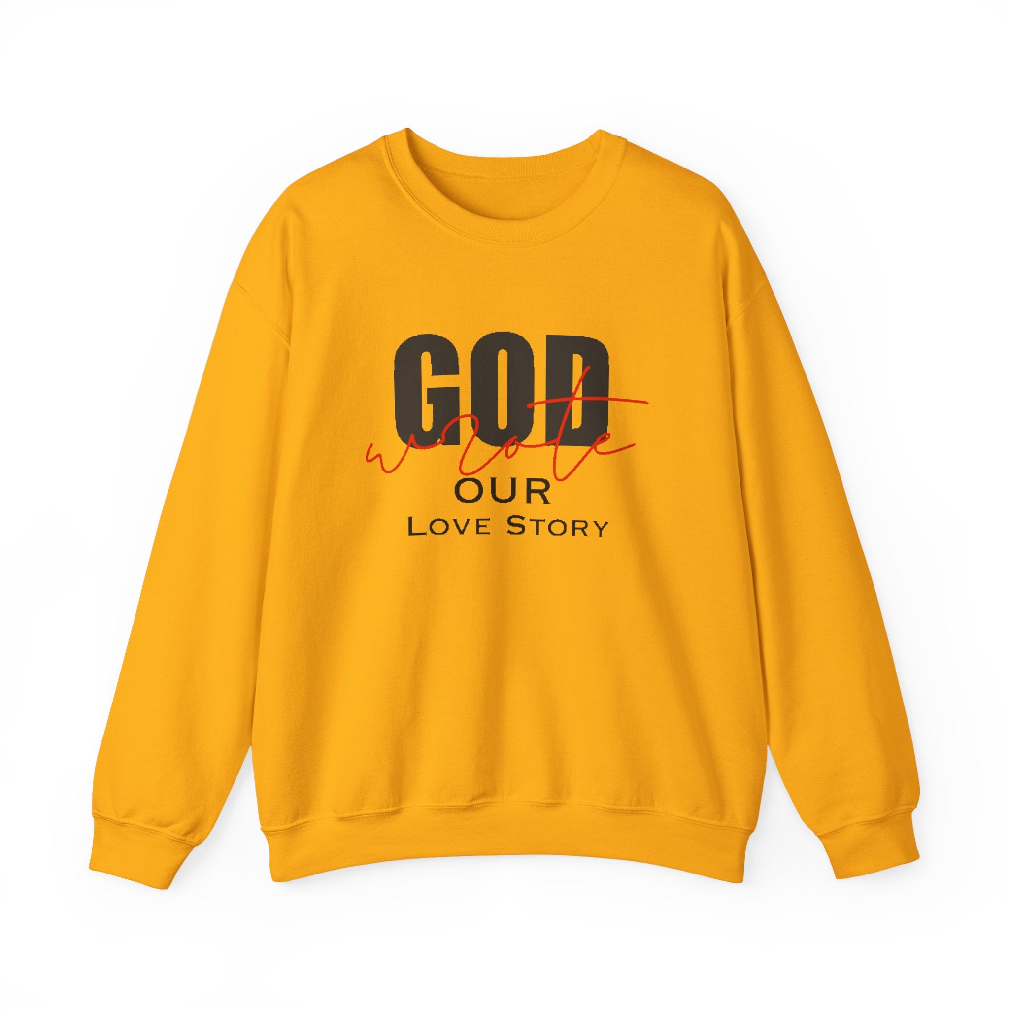 God Wrote Our Love Story Couple's Crewneck Sweatshirt