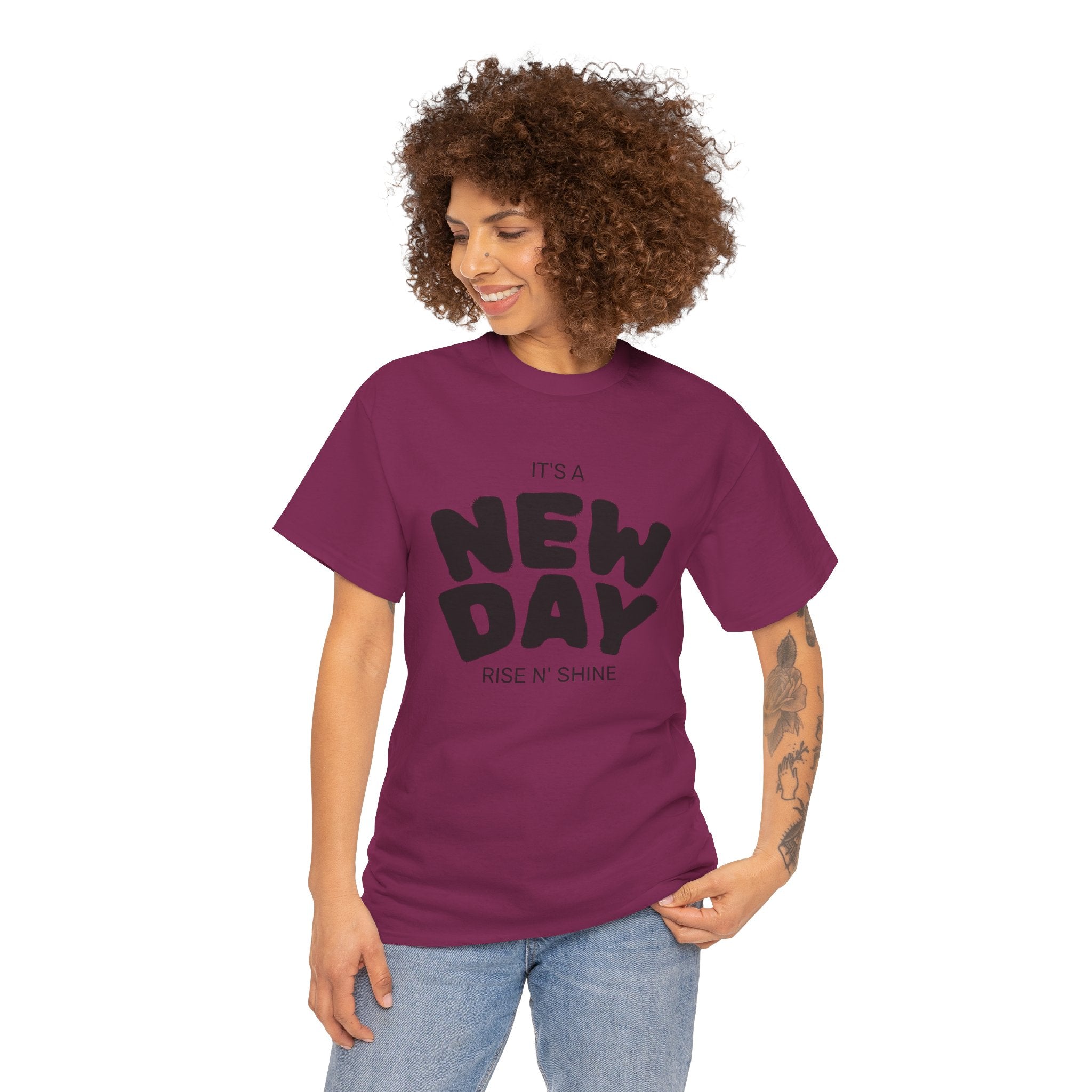 It's a New Day - Renewed And Restored Unisex Heavy Cotton Tee