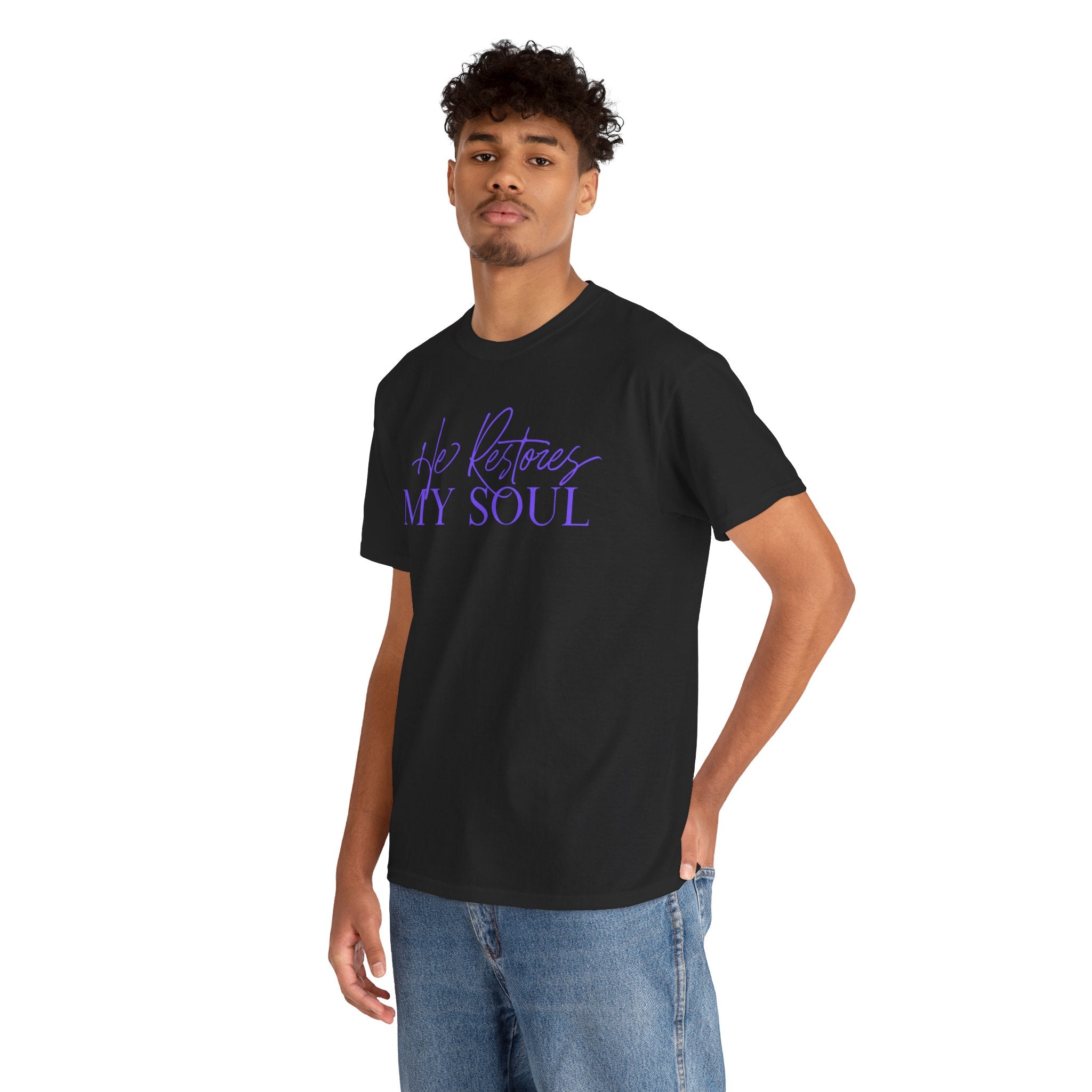 He Restores My Soul Faith T-Shirt