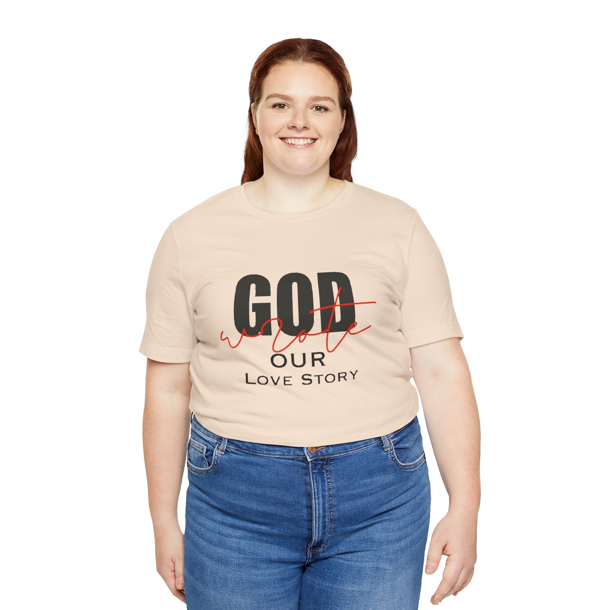 God Wrote Our Love Story Couple's T-Shirt