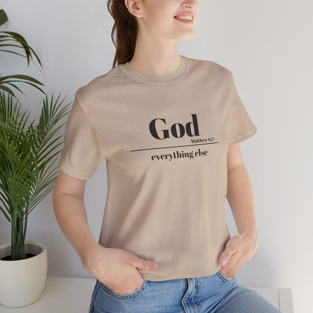 God Then Everything Else Jersey Unisex Tee
