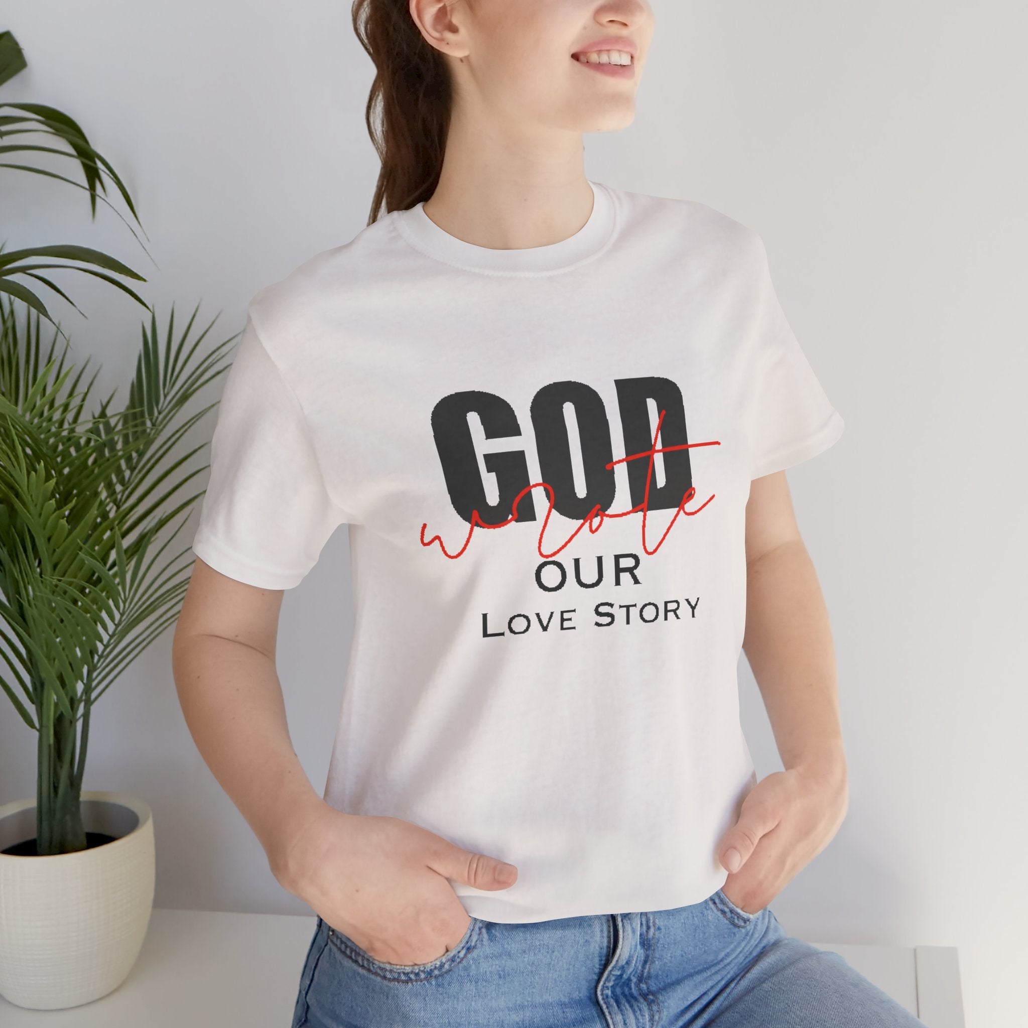 God Wrote Our Love Story Couple's T-Shirt
