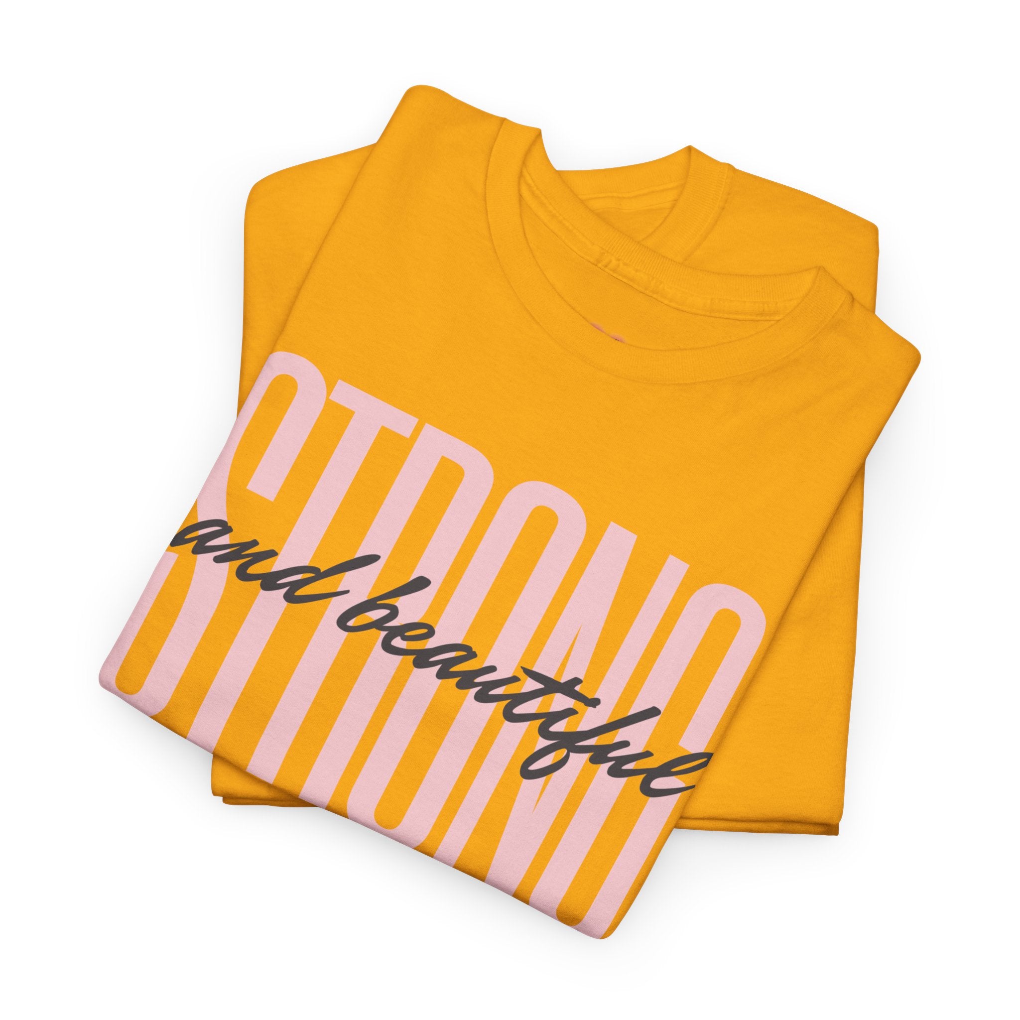 Strong and Beautiful In Christ Faith Graphic Tee