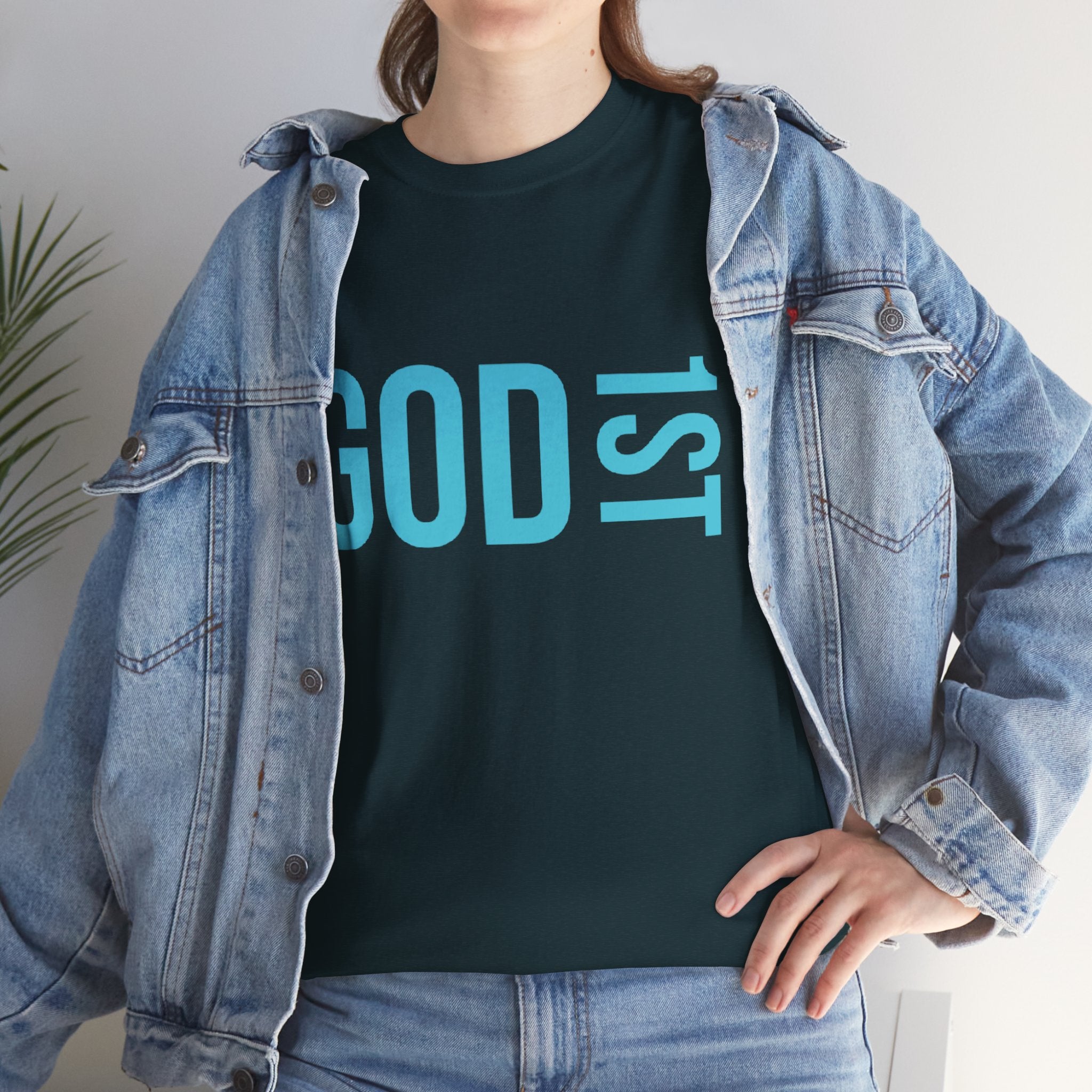 God 1st- Then Me Unisex Heavy Cotton Tee
