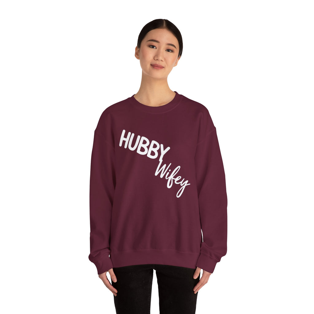 Hubby Wifey Crewneck Couple’s Sweatshirt