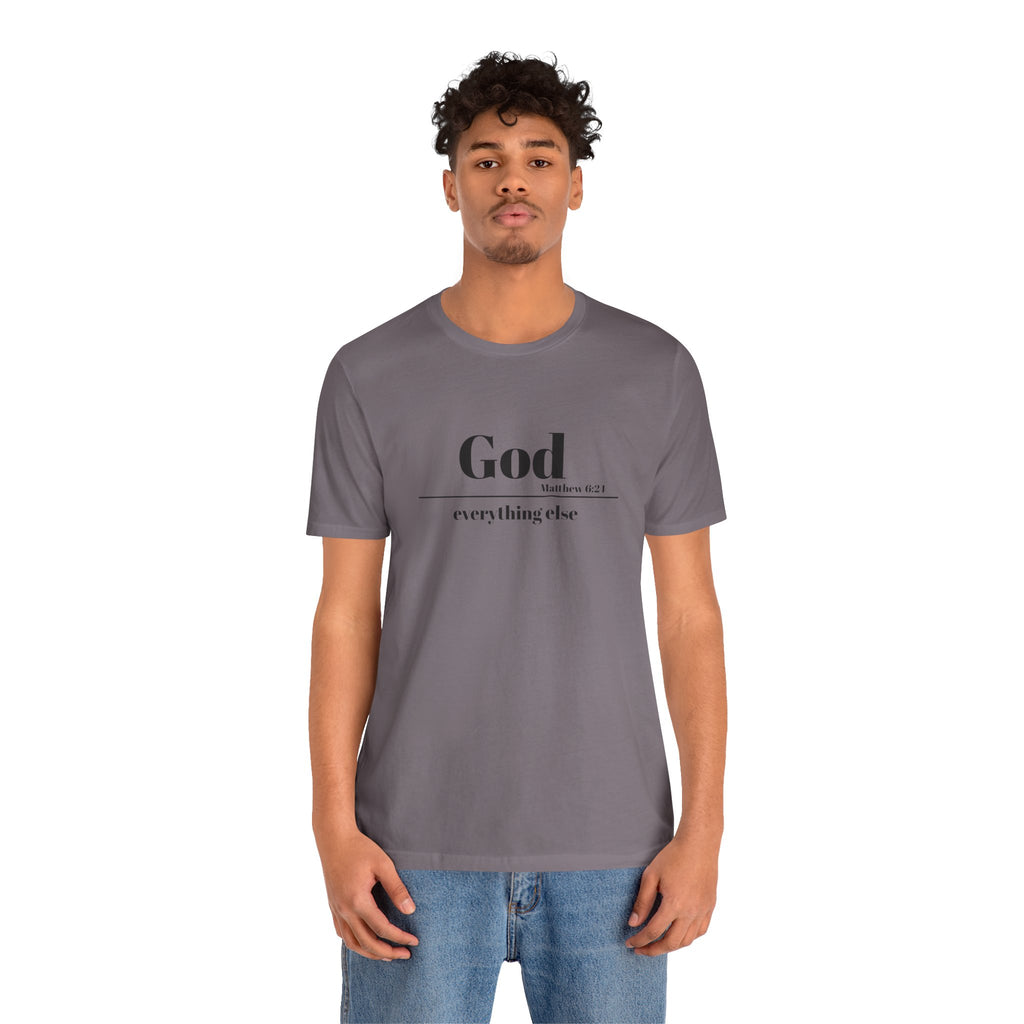 God Then Everything Else Jersey Unisex Tee