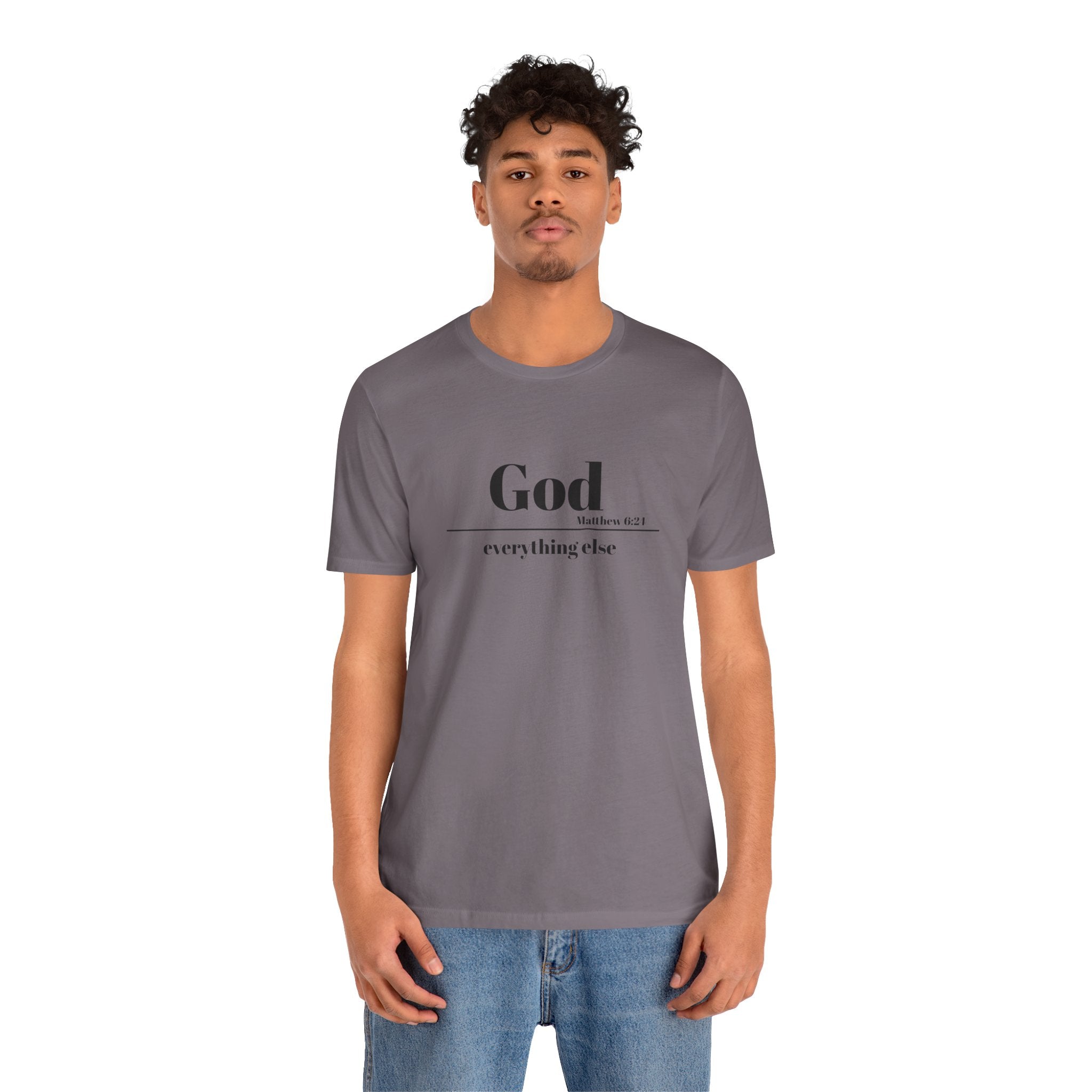 God Then Everything Else Jersey Unisex Tee