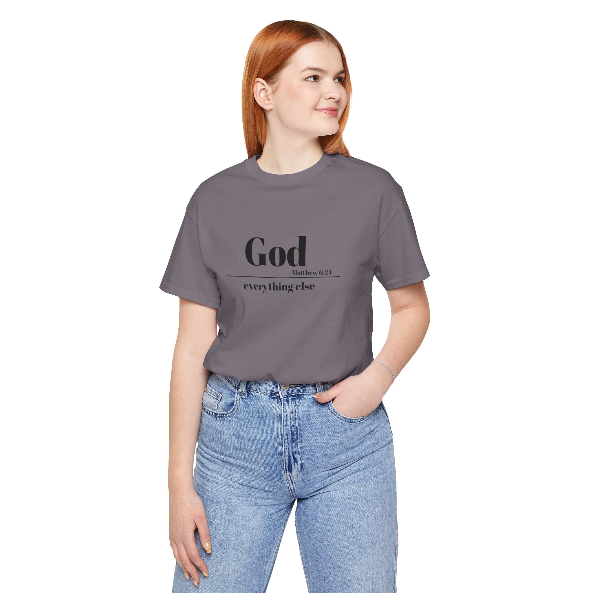 God Then Everything Else Jersey Unisex Tee