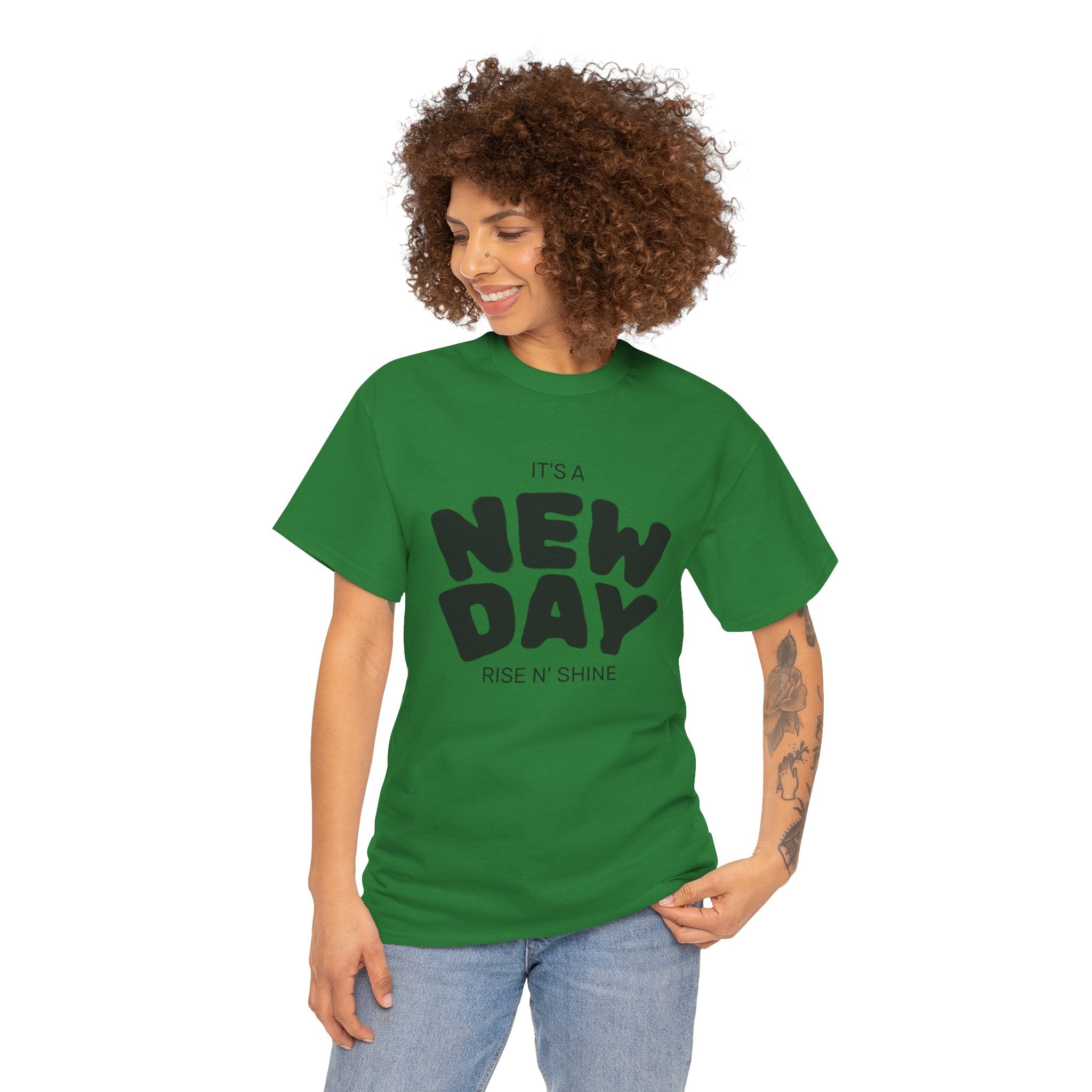 It's a New Day - Renewed And Restored Unisex Heavy Cotton Tee