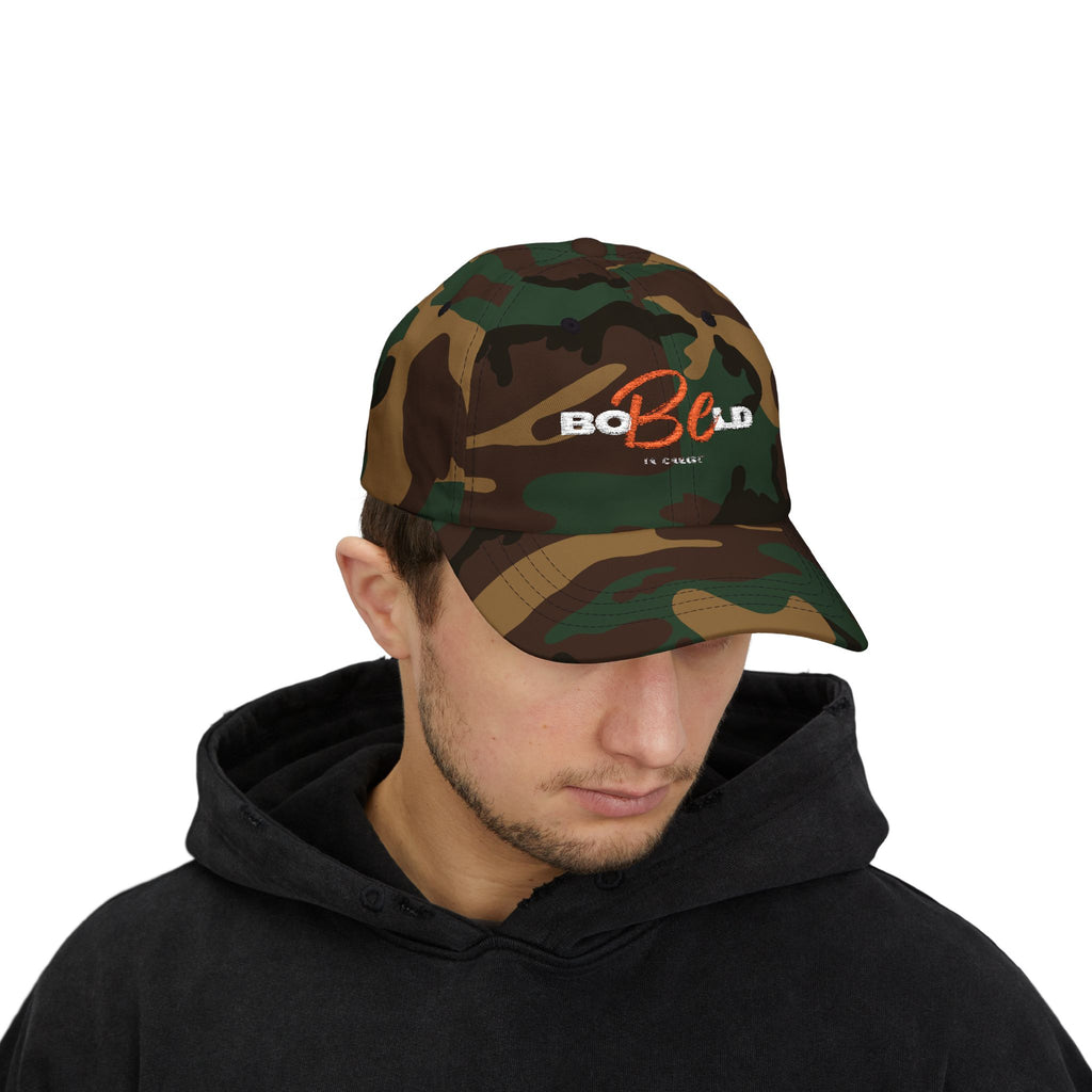 Be Bold In Christ Distressed Embroidered Hat