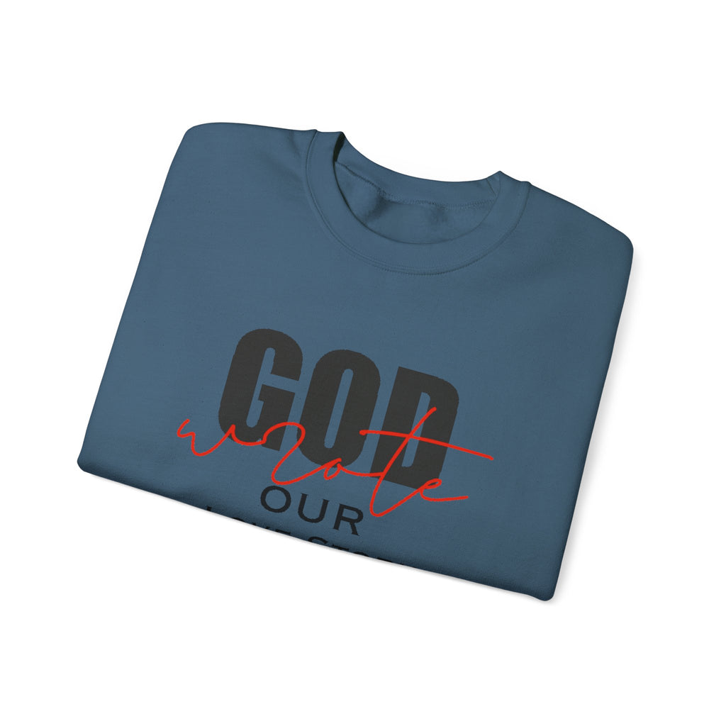 God Wrote Our Love Story Couple's Crewneck Sweatshirt