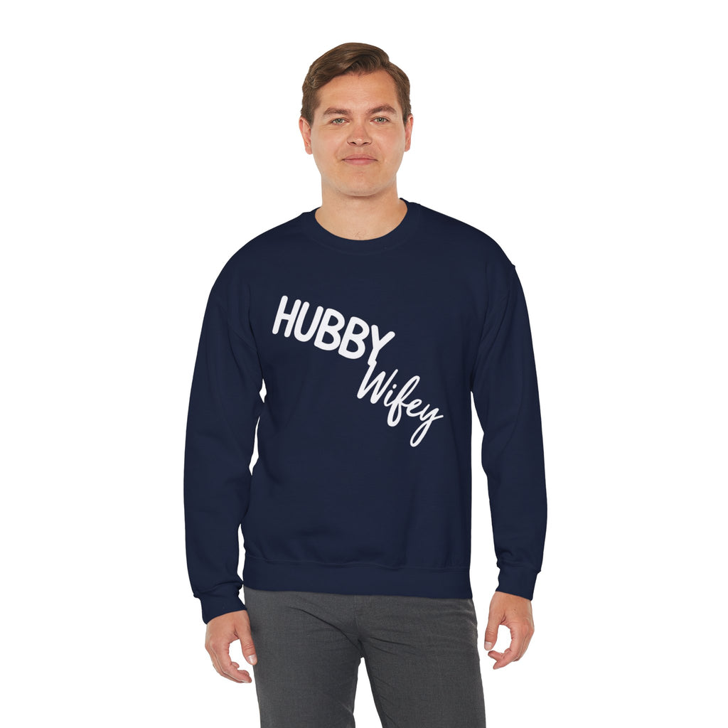 Hubby Wifey Crewneck Couple’s Sweatshirt