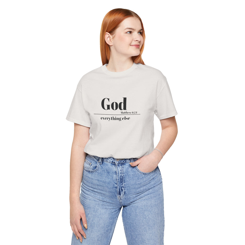 God Then Everything Else Jersey Unisex Tee