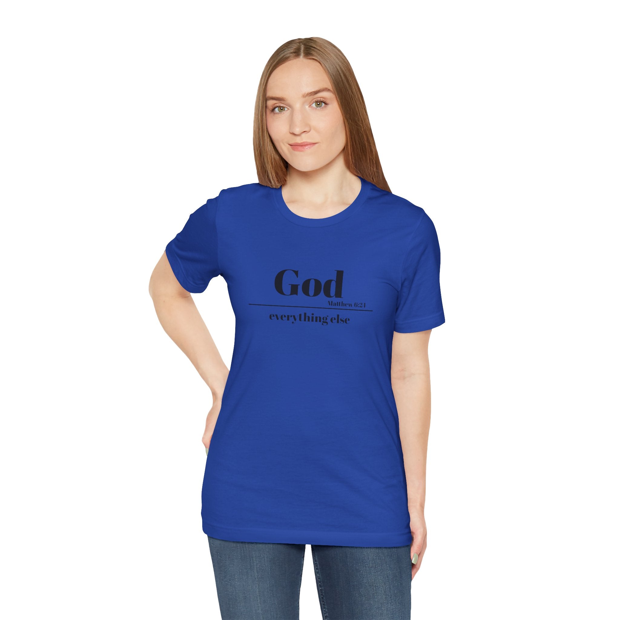 God Then Everything Else Jersey Unisex Tee