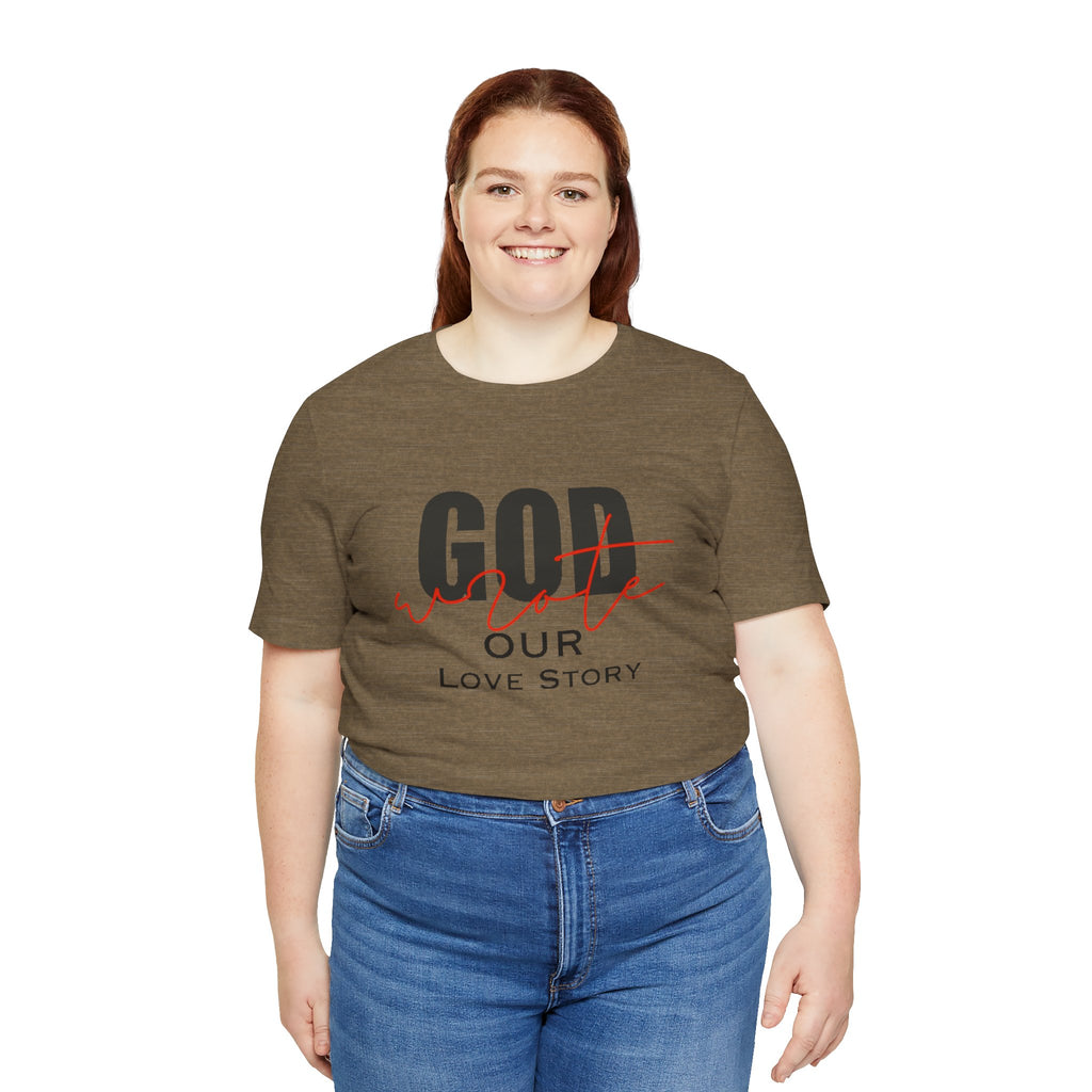God Wrote Our Love Story Couple's T-Shirt