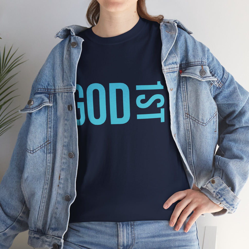 God 1st- Then Me Unisex Heavy Cotton Tee